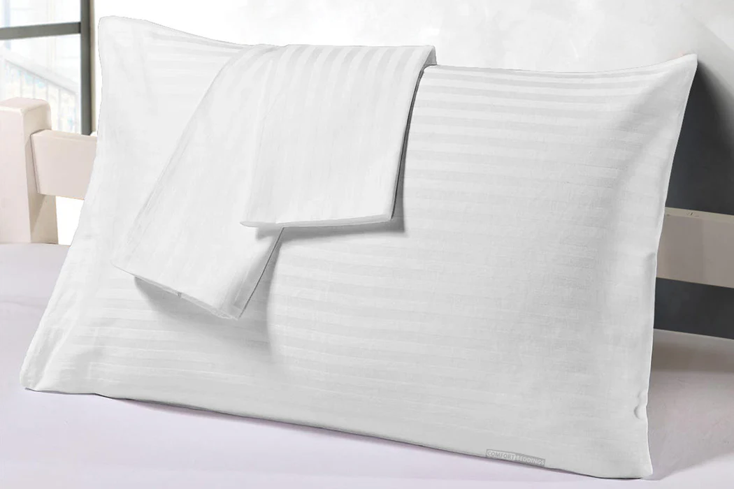 White Strips Pillow Cover 20×30